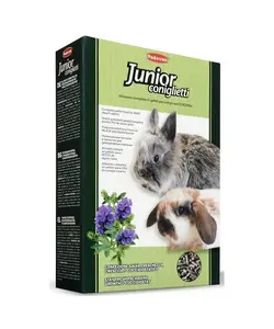 غذای بچه خرگوش پادوان مدل JUNIOR CONIGLIETTI وزن ۸۵۰ Gr کد ۱۶۴