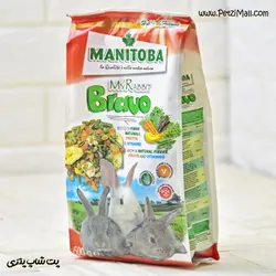 غذای مناسب خرگوش منیتوبا میکس میوه Manitoba My Rabbits Bravo وزن ۶۰۰ گرم کد ۴۰۸