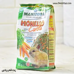 غذای مخصوص خرگوش منیتوبا پلت هویج Manitoba Monello Pellet Carota وزن ۹۰۰ گرم کد ۴۰۷