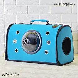 کیف حمل فضایی سگ و گربه برند دنیل مدل رز رنگ آبی کد ۳۵۶