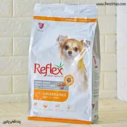 غذای خشک رفلکس نژاد کوچک طعم مرغ و برنج ساخت ترکیه ۲۰۲۳/۰۵ وزن ۳ کیلوگرم کد۴۹۲