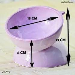 ظرف سرامیکی گربه مناسب غذای خشک طرح گربه برند زیتون کد ۵۵۵