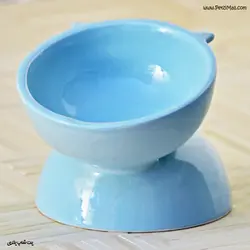 ظرف سرامیکی گربه مناسب غذای خشک طرح گربه برند زیتون کد ۵۵۵