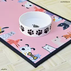 مت حنا پت مناسب زیر ظرف غذای سگ و گربه سایز ۳۷ در ۵۷ کد ۵۹۷٫۶