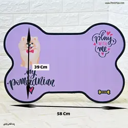 مت زیر ظرف غذای سگ و گربه حنا پت مناسب زیر ظرف غذای سگ و گربه سایز ۳۹ در ۵۸ کد ۵۹۷٫۱۳