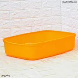ظرف دستشویی ساده گربه دنیل نارنجی ابعاد ۵۸*۴۰*۱۹ سانتی متر کد ۷۳۸