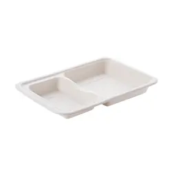 ظرف کاغذی باگاس دوخانه پيکنيک