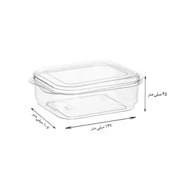 ظرف یکبارمصرف کریستال 430 طب پلاستیک