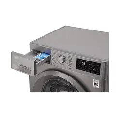 ماشین لباسشویی 8 کیلویی سیلور ال جی مدل F4J5TNP7S