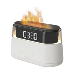 ساعت رومیزی و شعله معطر مدل Flame Aroma
