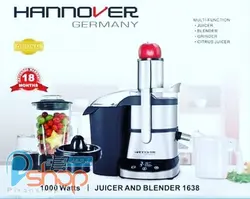 آبمیوه گیر لمسی هانوور ۴ کاره مدل Juicer and blender hannover 1638