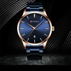 ساعت مردانه بند چرمی کورن مدل CURREN 8357 RG/BE