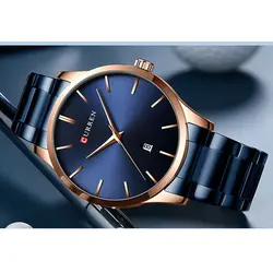 ساعت مردانه بند چرمی کورن مدل CURREN 8357 RG/BE