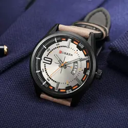 ساعت مردانه بند چرمی کورن مدل CURREN 8295 B/GR