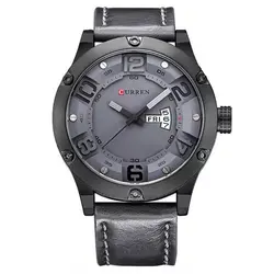 ساعت مردانه بند چرمی کورن مدل CURREN 8251 GR/B