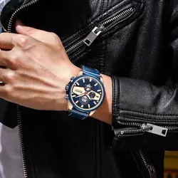 ساعت مردانه بند چرمی کورن مدل CURREN 8394 RG/BE