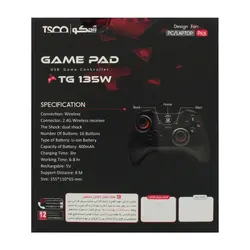 دسته بازی بی سیم تسکو مدل TG 135W