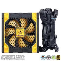 منبع تغذیه گرین مدل GP500A-UK Plus - کهکشان رایانه