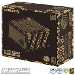 منبع تغذیه گرین مدل GP550A-UK Plus - کهکشان رایانه