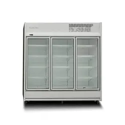 یخچال الکترواستیل ایستاده فروشگاهی سه درب مدل فلامینگو - پلادیوم شاپ