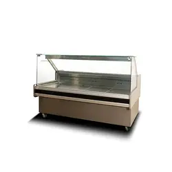 یخچال الکترواستیل ویترینی فانتزی فروشگاهی 2 متری استیل مدل سارا - پلادیوم شاپ