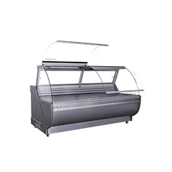 یخچال الکترواستیل ویترینی فانتزی فروشگاهی شیشه خم مدل غزال متحرک - پلادیوم شاپ