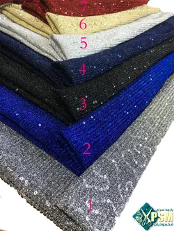 پارچه مجلسی پولک پلیسه کاغذی کدpsm-0226 - پارچه سرای محمودیان