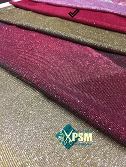 پارچه مجلسی لمه گلس -قرمز کدpsm-0292 - پارچه سرای محمودیان