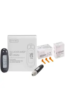 دستگاه تست قند خون آرکری مدل Glucocard 01 Mini