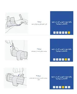 مچ بند نئوپرنی آتل دار با زاويه فانكشنال (چپ و راست) پاک سمن  paksaman 168