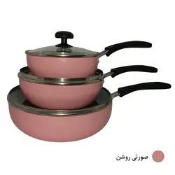 ماهیتابه تک دسته چدن زنبوری