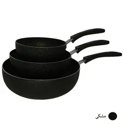 ماهیتابه تک دسته چدن زنبوری