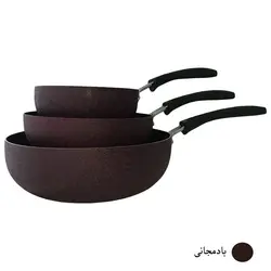 ماهیتابه تک دسته چدن زنبوری