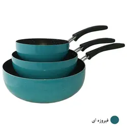 ماهیتابه تک دسته چدن زنبوری