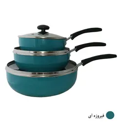 ماهیتابه تک دسته چدن زنبوری