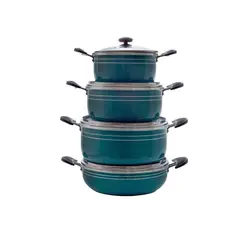 سرویس قابلمه و ماهیتابه 7 پارچه چدن گرانیتی