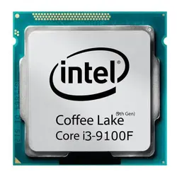 پردازنده مرکزی اینتل سری Coffee Lake مدل Core i3-9100F Tray