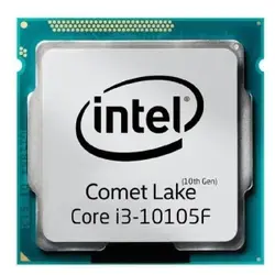 پردازنده مرکزی اینتل سری Comet Lake مدل Core i3 10105 F Tray - رایاساز