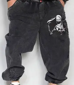 شلوار ۶ جیب طوسی