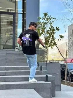 تیشرت مردانه مشکی لاکچری میکی