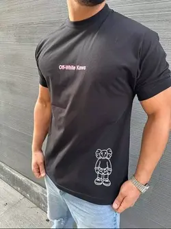 تیشرت مردانه مشکی لاکچری میکی