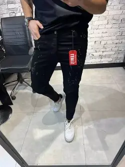 شلوار لی مشکی جذب مردانه