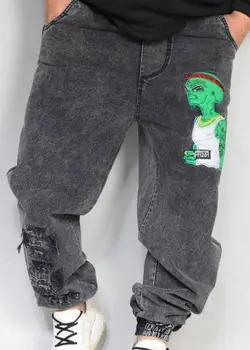 شلوار اسلش طوسی جین یوفو