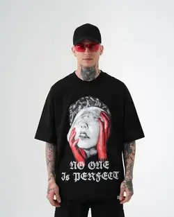 تیشرت اورجینال لانگ لش No one is perfect