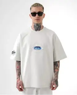 تیشرت سفید مردانه طرح ماچینست