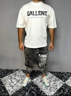 تیشرت سفید مردانه طرح دار GIRLFACE