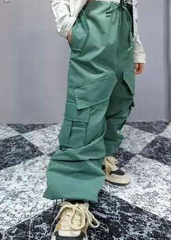 شلوار کارگو زنانه سبز