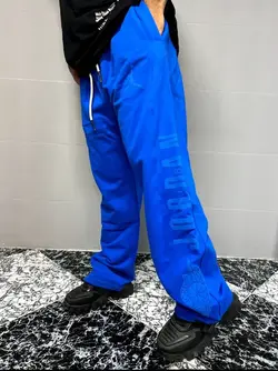 شلوار بگ مردانه آبی