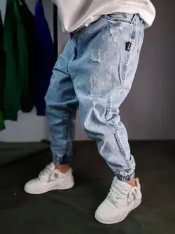 شلوار اسلش جین زاپ ساده