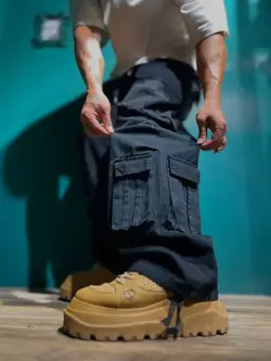 کارگو بگ مشکی مردانه 10 جیب